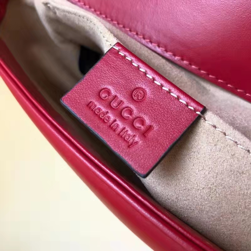 G*u*i gg women gg marmont matelassé mini bag red double g