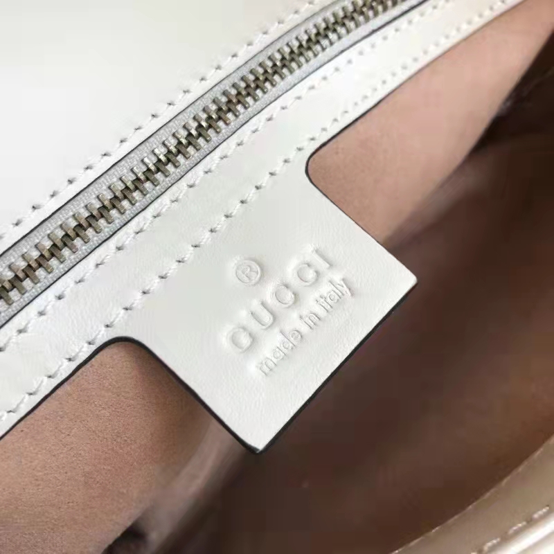 G*u*i gg women gg marmont small matelassé shoulder bag white double g