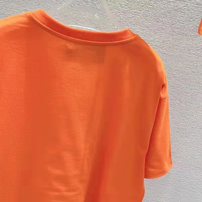 G*u*i gg men G*u*i tiger cotton t-shirt orange jersey crewneck