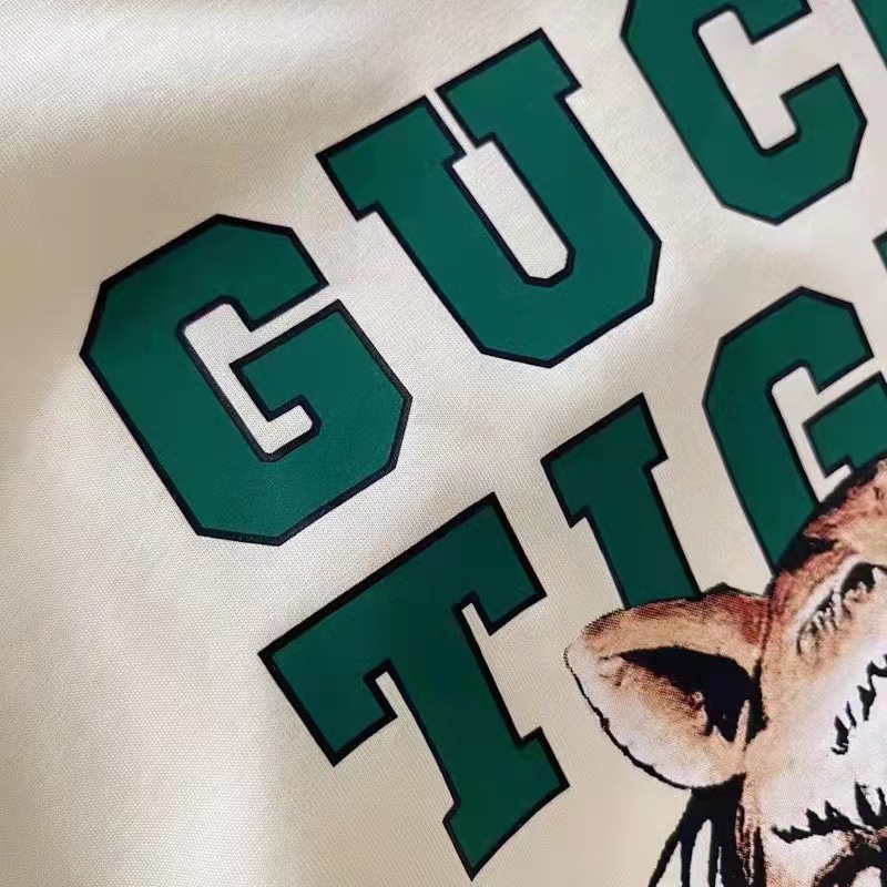 G*u*i gg women G*u*i tiger cotton t-shirt white cotton jersey crewneck