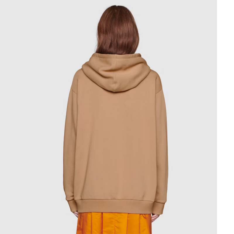 G*u*i gg women the north face x G*u*i sweatshirt brown cotton jersey crewneck oversized fit
