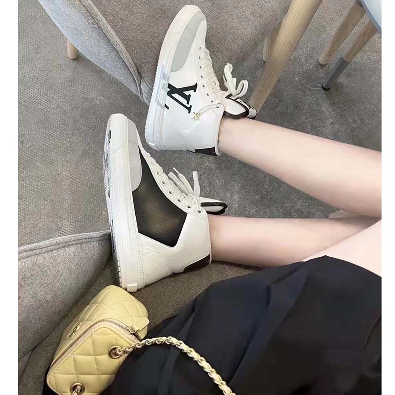 Louis Vuitton Unisex Charlie Sneaker Cacao Brown Mix Recycled Bio-Based Materials
