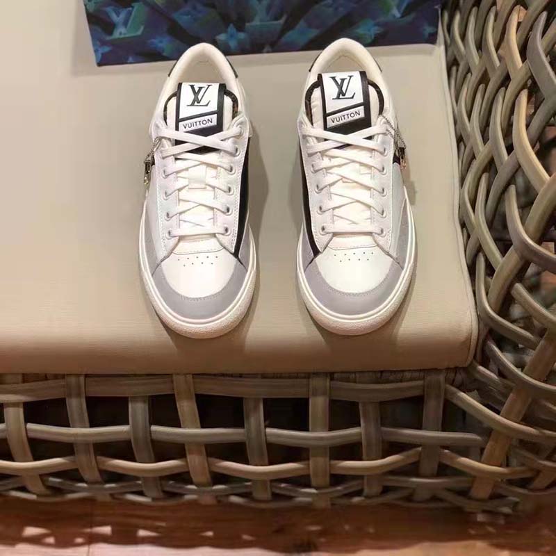Louis Vuitton Unisex Charlie Sneaker Cacao Brown White Mix Recycled Bio-Based Materials