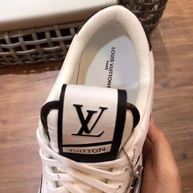 Louis Vuitton Unisex Charlie Sneaker Cacao Brown White Mix Recycled Bio-Based Materials