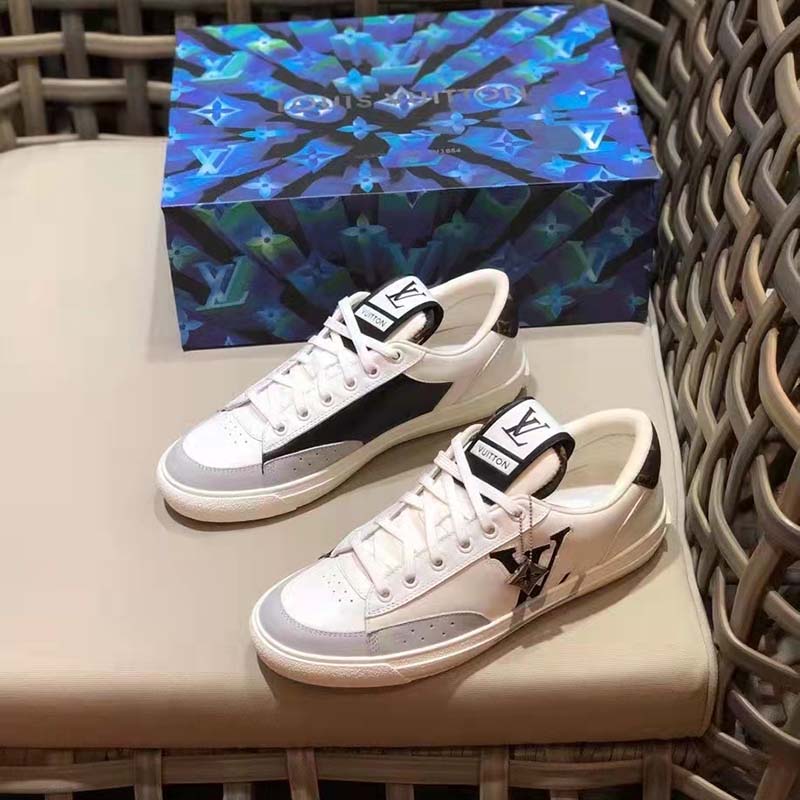 Louis Vuitton Unisex Charlie Sneaker Cacao Brown White Mix Recycled Bio-Based Materials