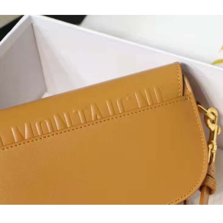 Dior Women CD Dior Bobby East-West Bag Amber Box Calfskin