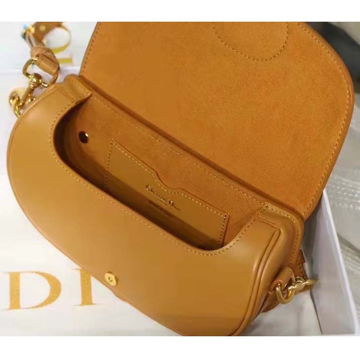 Dior Women CD Dior Bobby East-West Bag Amber Box Calfskin