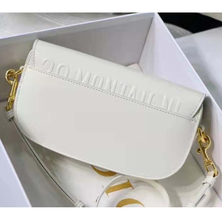 Dior Women CD Dior Bobby East-West Bag Latte Box Calfskin