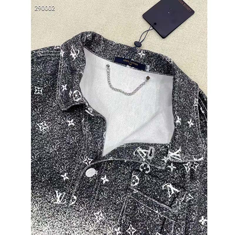 Louis Vuitton Women LV Workwear Shirt Cotton Grey Loose Fit