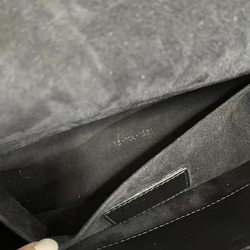 dior women lady d-joy bag black cannage calfskin with Di*m*nd motif