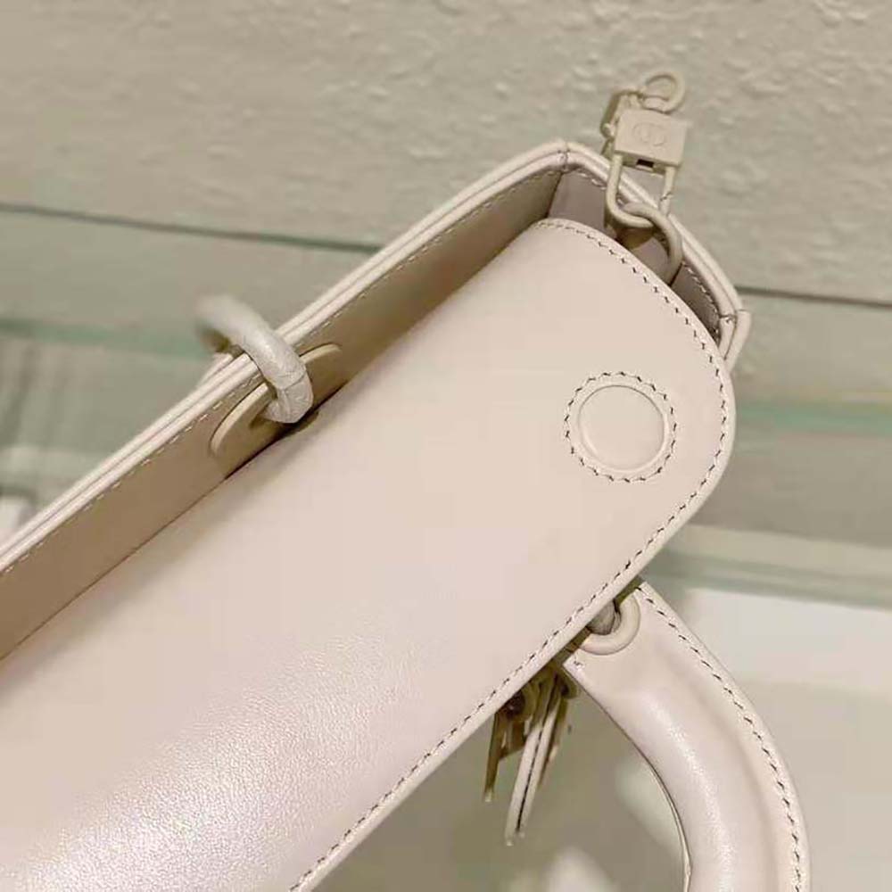 dior women lady d-joy bag latte cannage calfskin with Di*m*nd motif