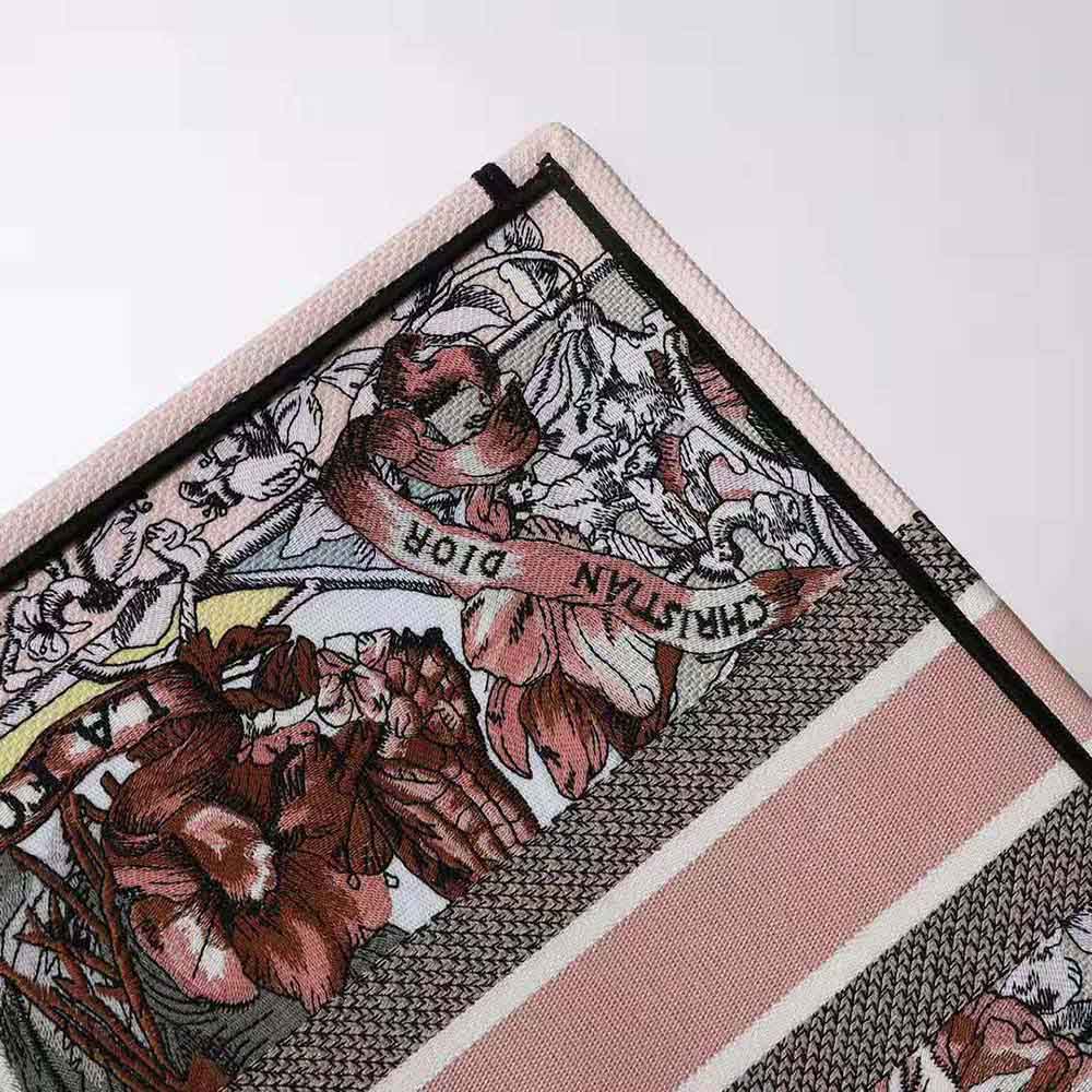 Dior Women Large Dior Book Tote Multicolor La Force Embroidery