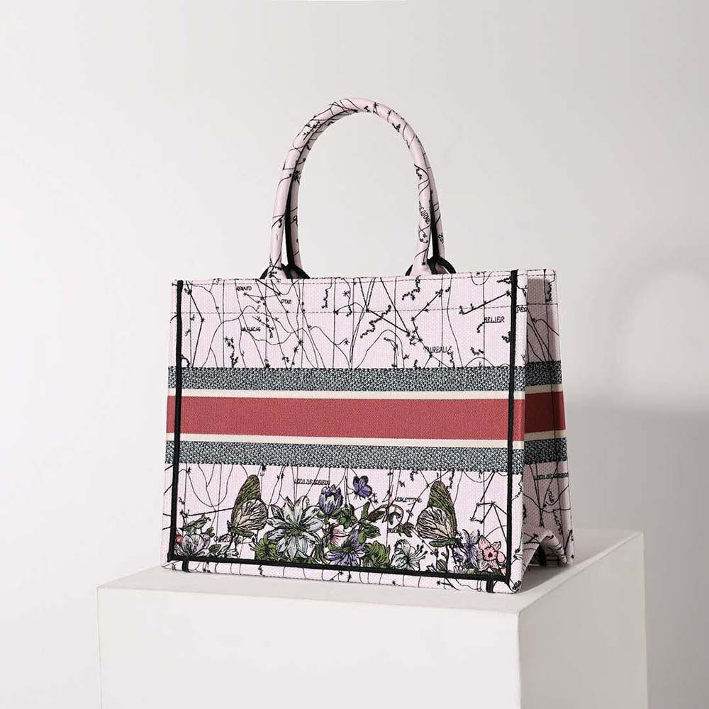 Dior Women Medium Dior Book Tote Multicolor Dior Constellation Embroidery