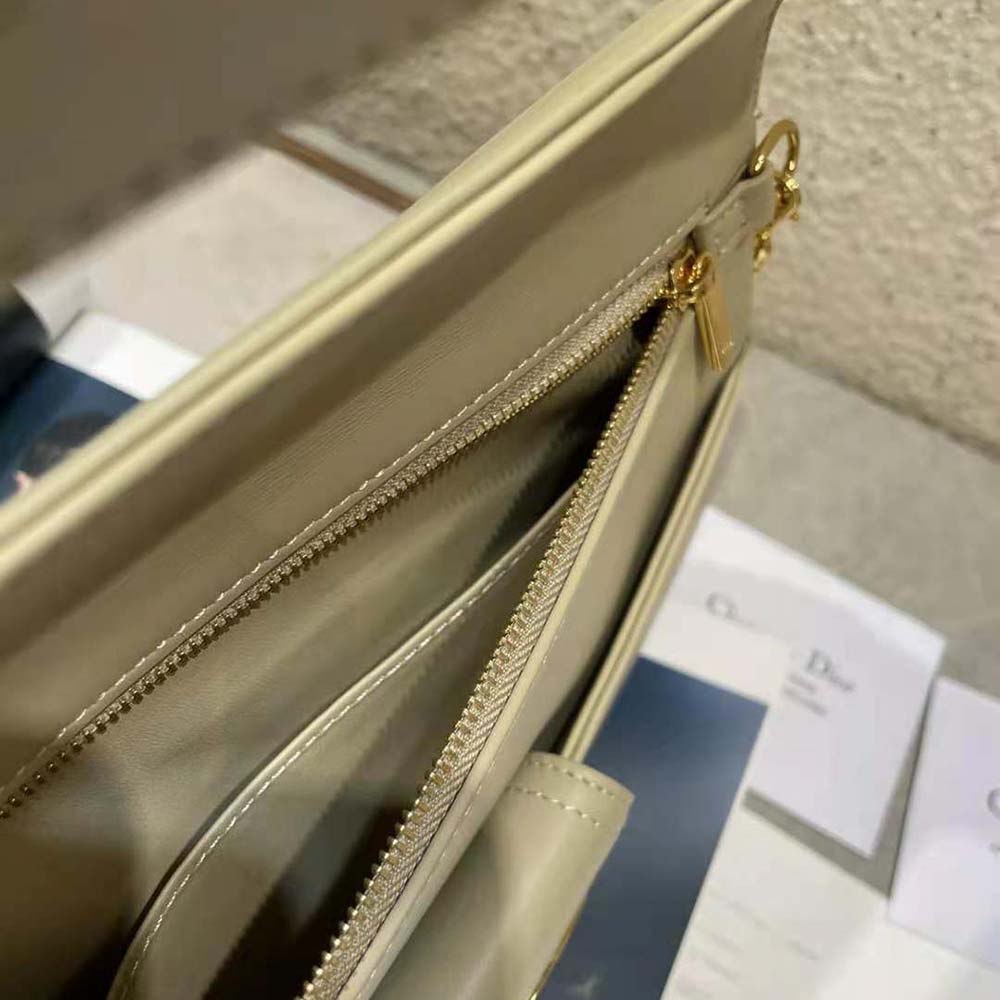 Dior Women Medium Diordouble Bag Smooth Calfskin-Beige