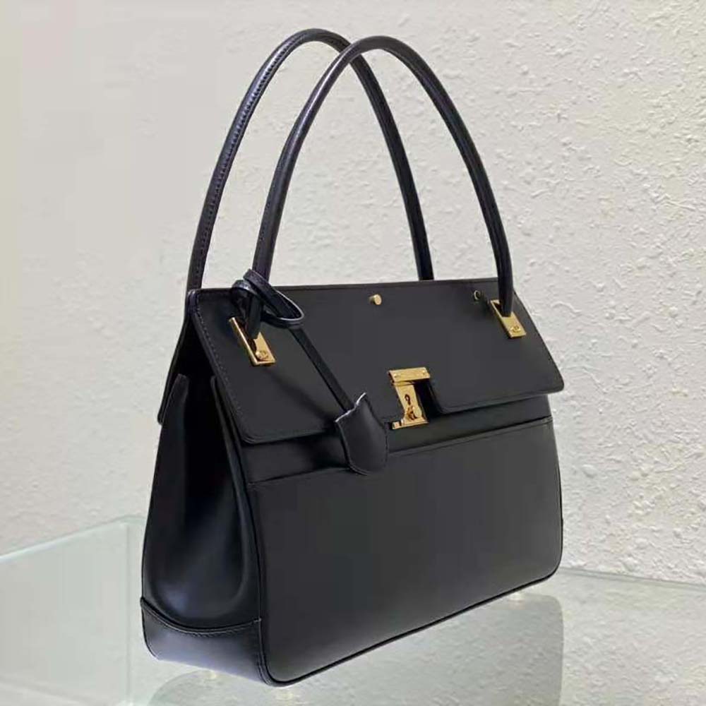Dior Women Parisienne Bag Black Smooth Calfskin