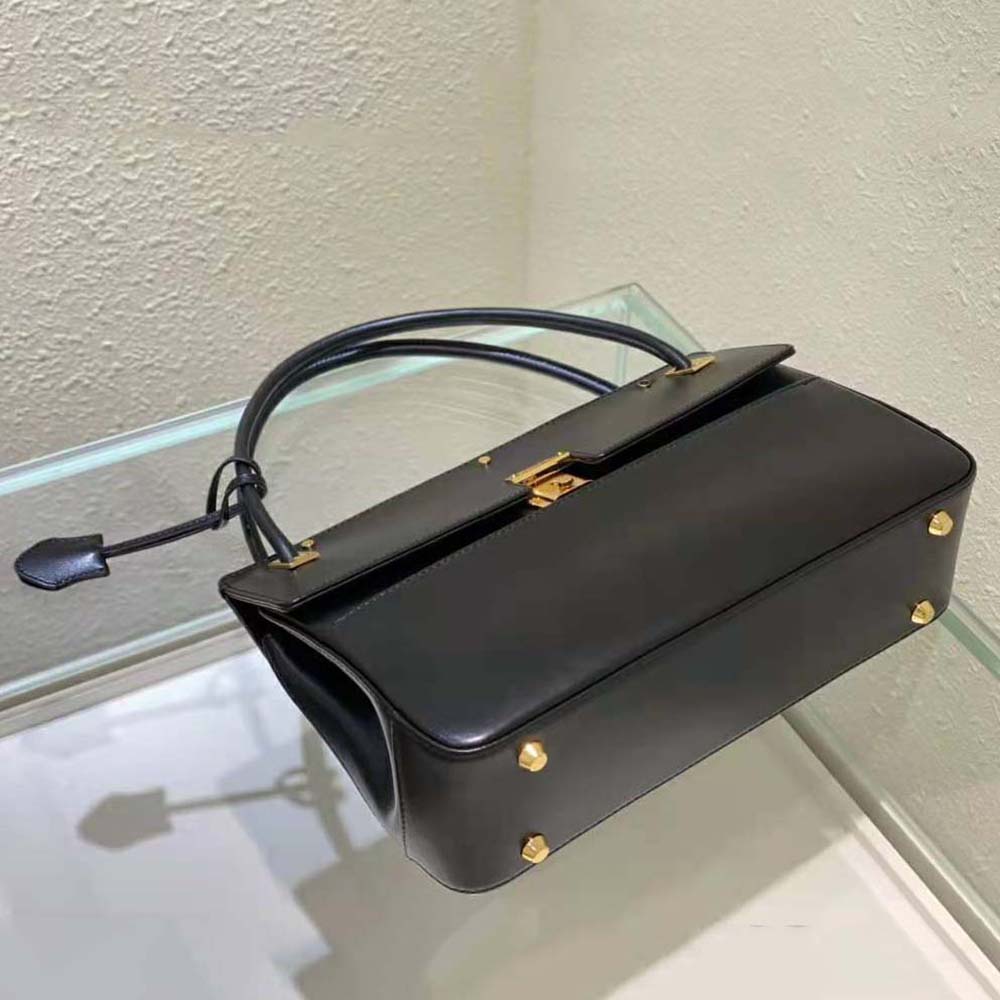 Dior Women Parisienne Bag Black Smooth Calfskin