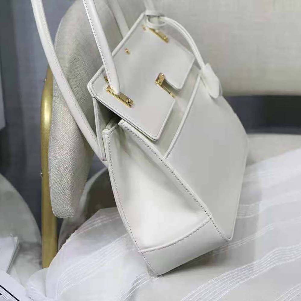 Dior Women Parisienne Bag Latte Smooth Calfskin