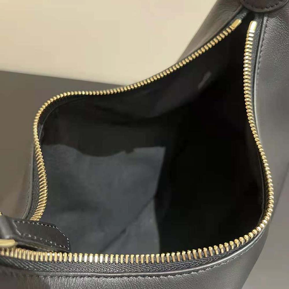 Fendi Women Fendigraphy Small Black Leather Bag-Black