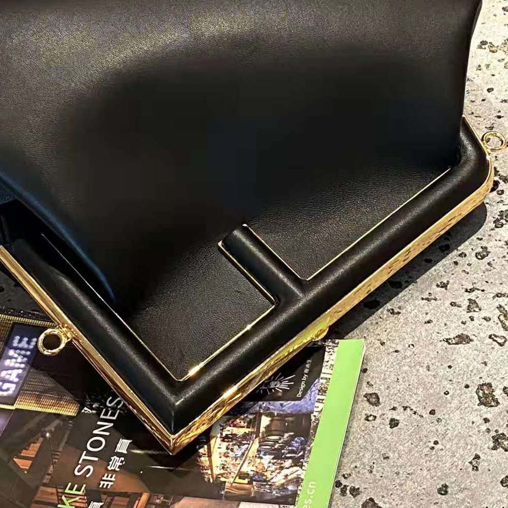Fendi Women First Medium Nappa Leather Bag-Black