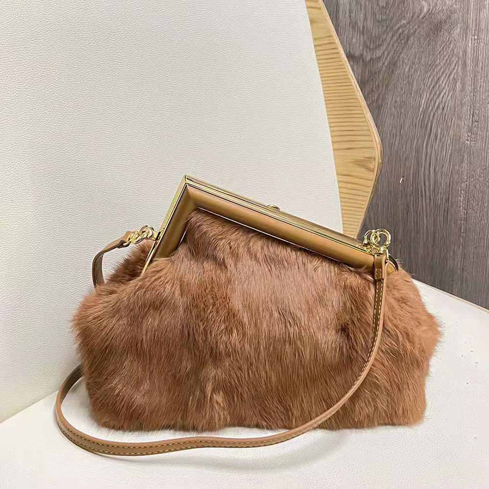 Fendi Women First Small Brown Mink Bag