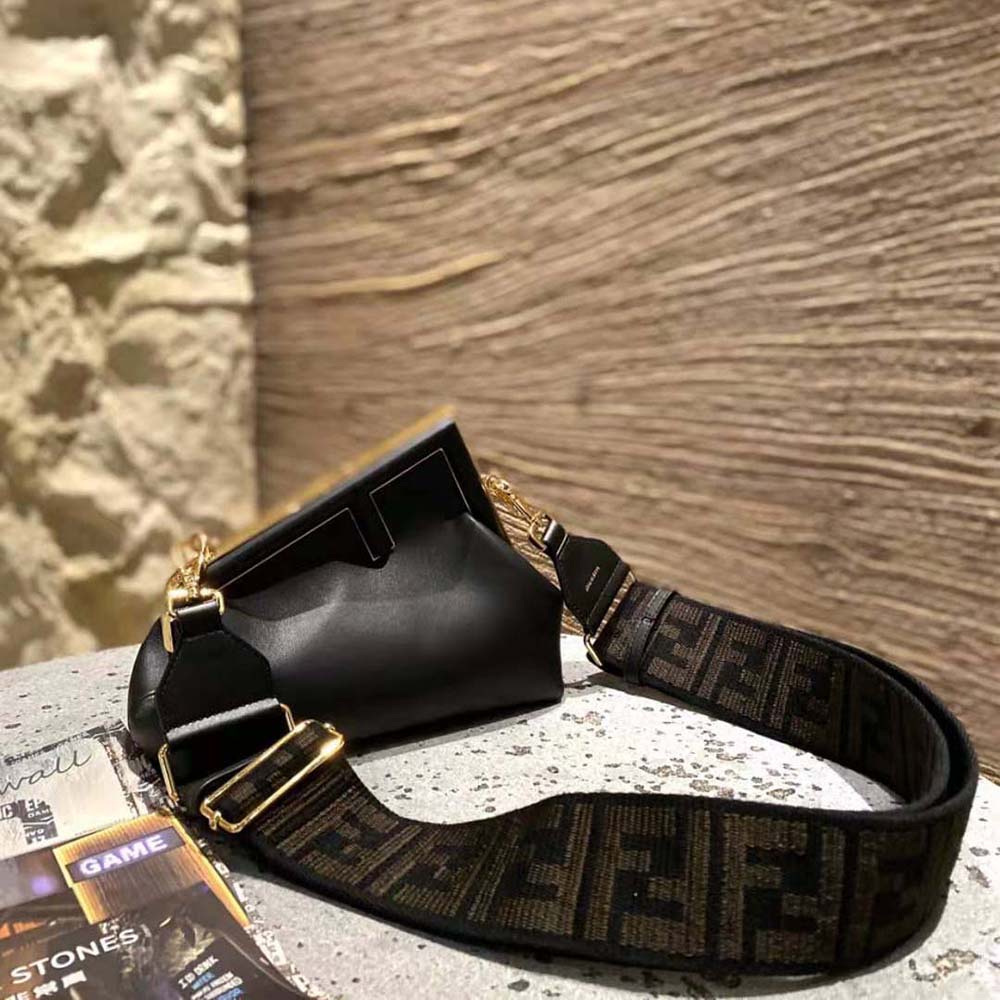 Fendi Women First Small Nappa Leather Bag-Black