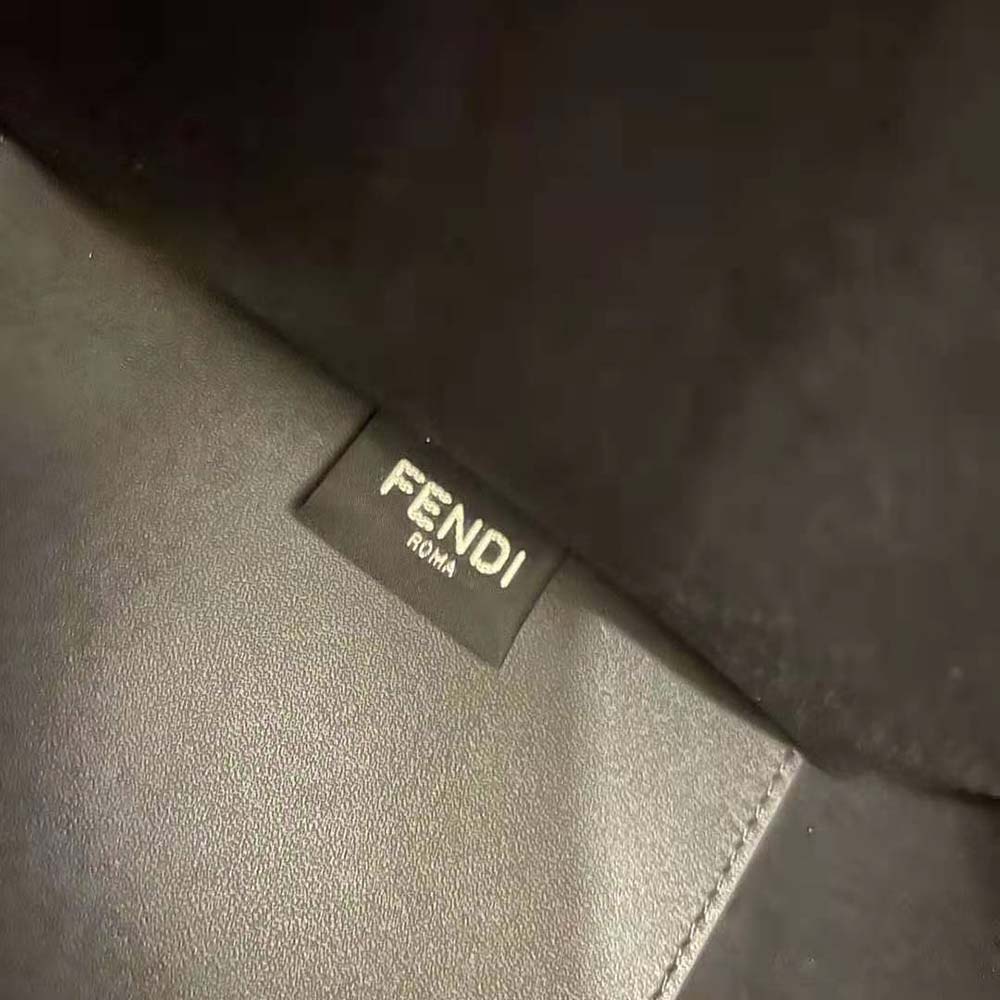 Fendi Women Sunshine Medium Leather Shopper-Black
