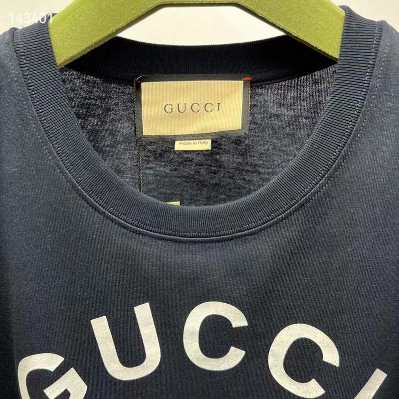 G*u*i gg women cotton jersey ‘G*u*i firenze 1921’ t-shirt crewneck oversize fit