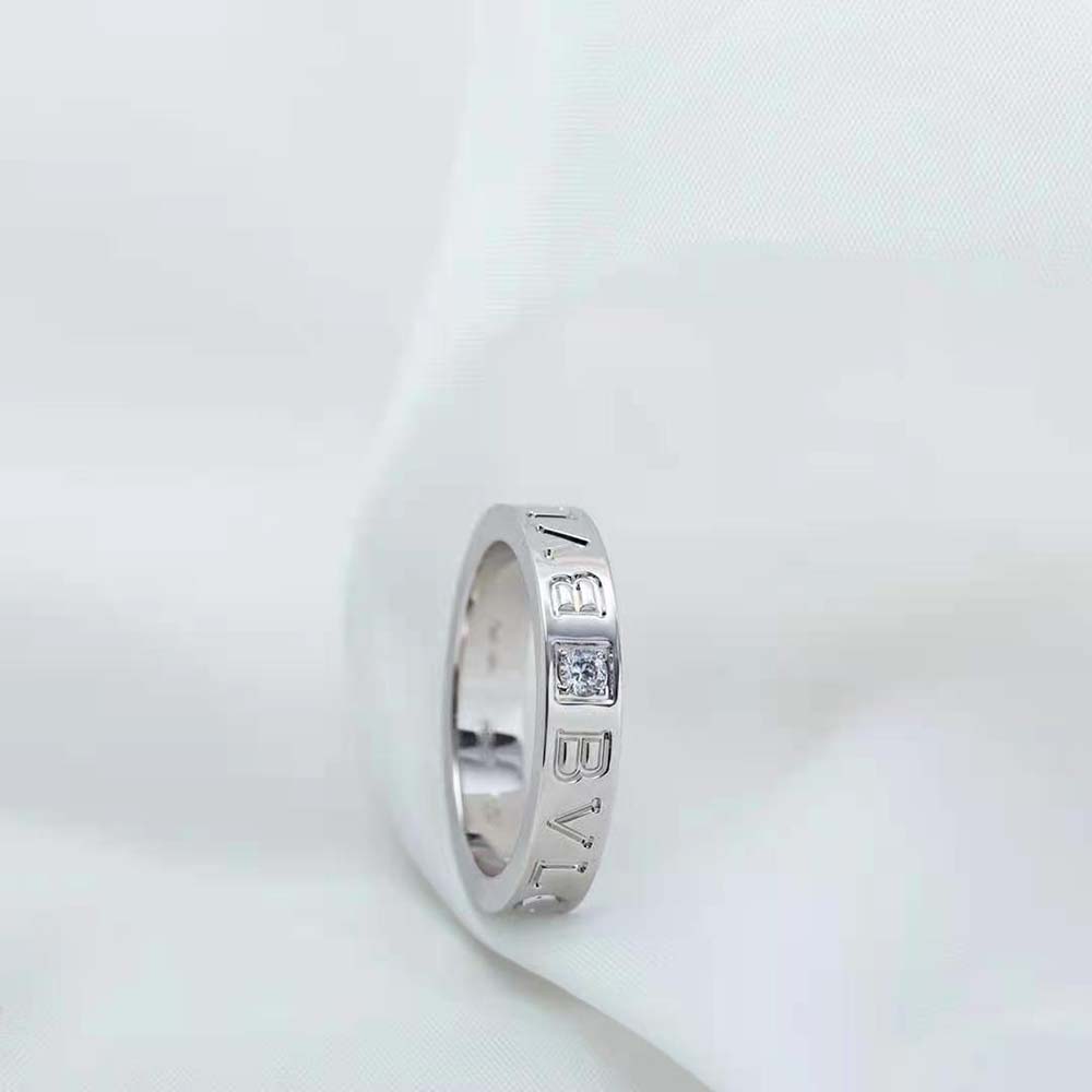 bvlgari women bvlgari bvlgari ring 18 kt white gold ring with Di*m*nd