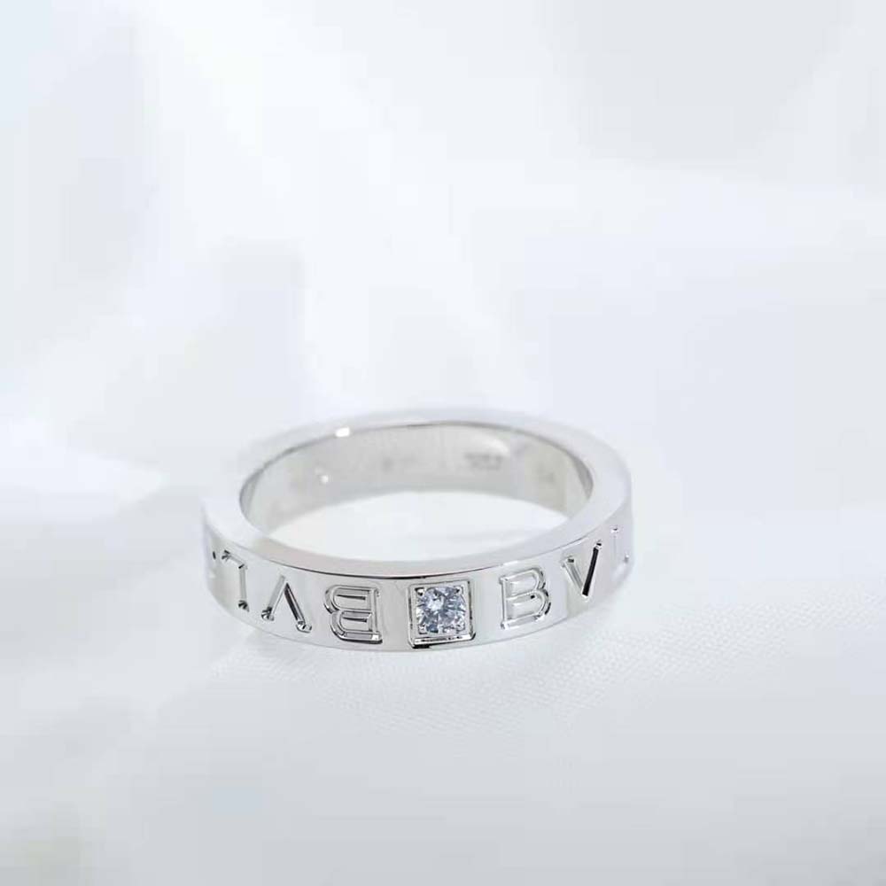bvlgari women bvlgari bvlgari ring 18 kt white gold ring with Di*m*nd