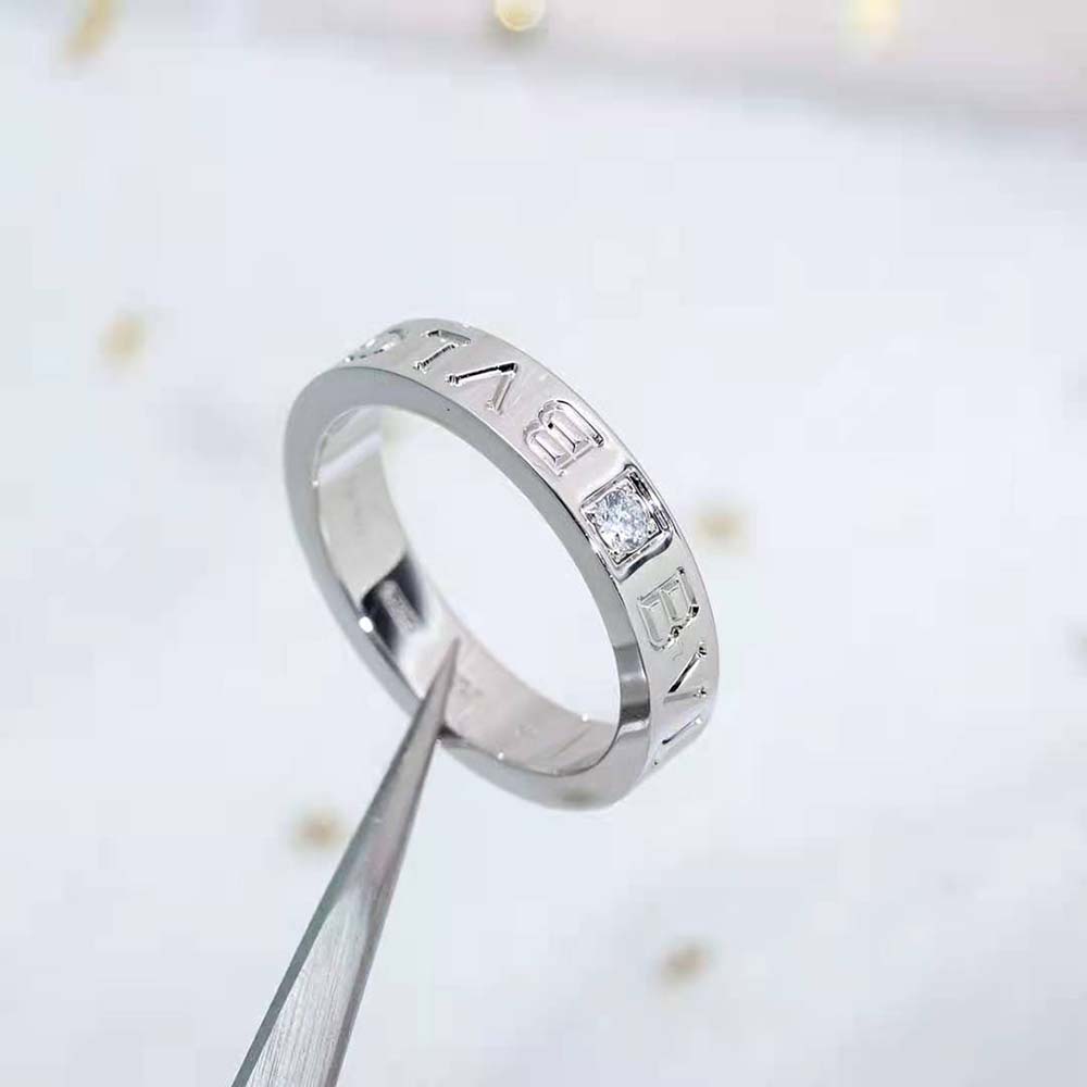 bvlgari women bvlgari bvlgari ring 18 kt white gold ring with Di*m*nd