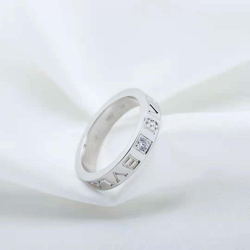 bvlgari women bvlgari bvlgari ring 18 kt white gold ring with Di*m*nd