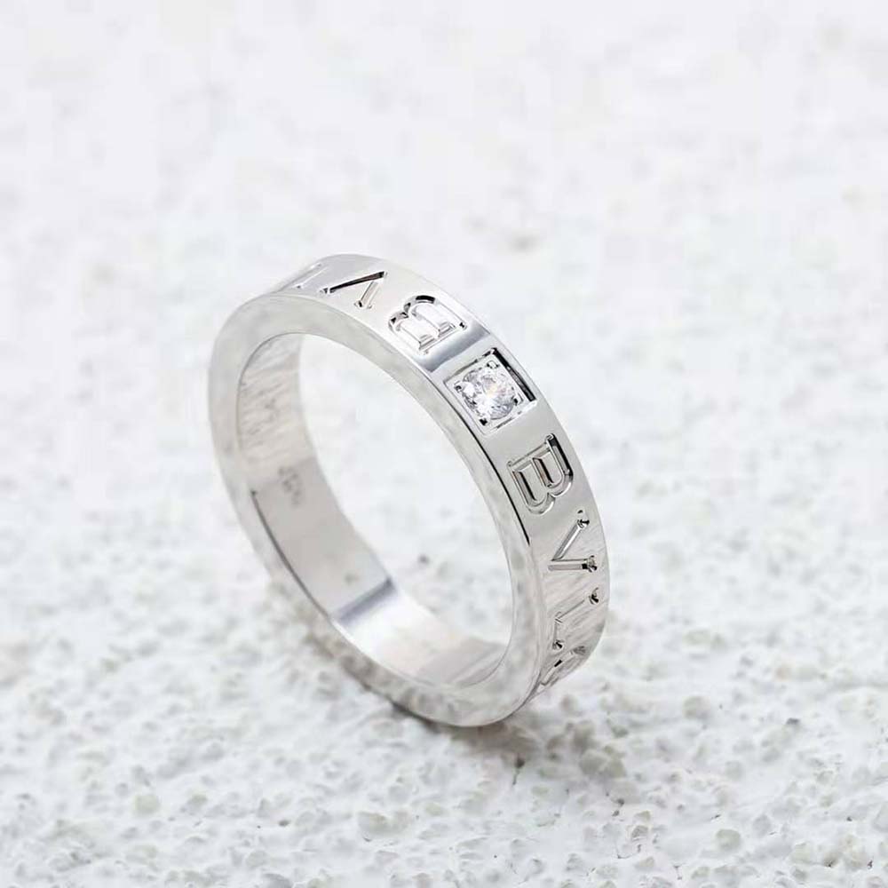 bvlgari women bvlgari bvlgari ring 18 kt white gold ring with Di*m*nd