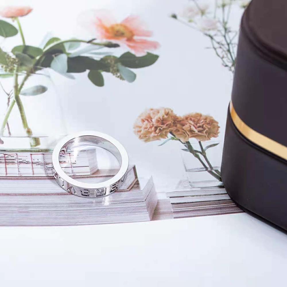 bvlgari women bvlgari bvlgari ring 18 kt white gold ring with Di*m*nd
