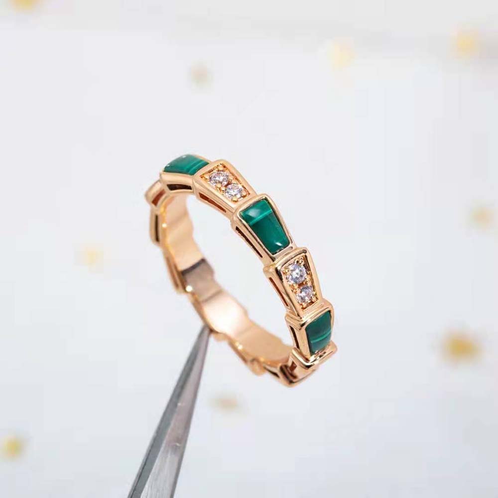 Bvlgari Women Use of Unconventional Materials Serpenti Viper Ring