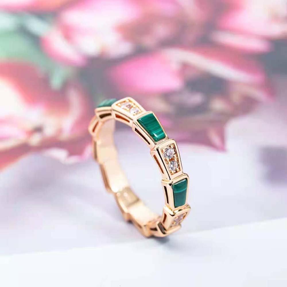 Bvlgari Women Use of Unconventional Materials Serpenti Viper Ring