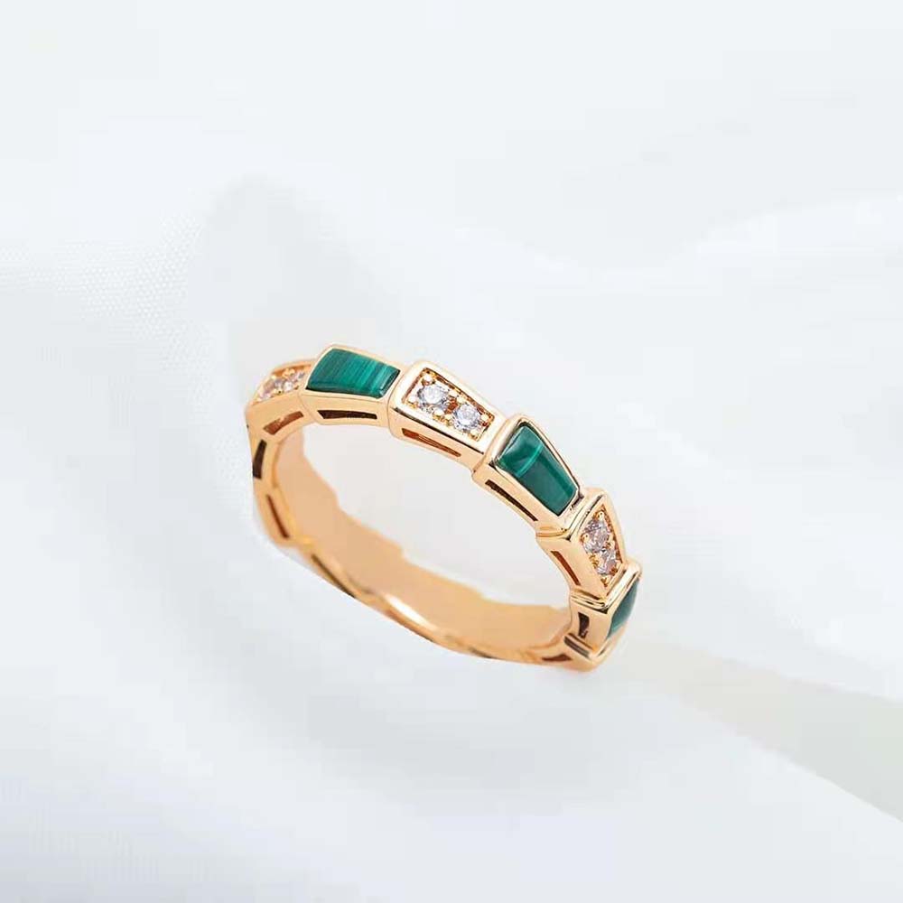 Bvlgari Women Use of Unconventional Materials Serpenti Viper Ring