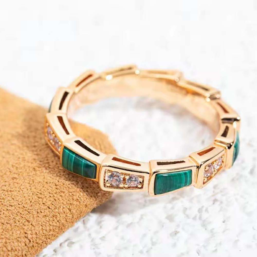 Bvlgari Women Use of Unconventional Materials Serpenti Viper Ring