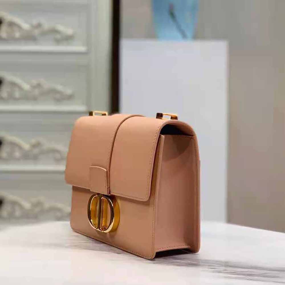 Dior Women 30 Montaigne Bag Des Vents Box Calfskin-Pink