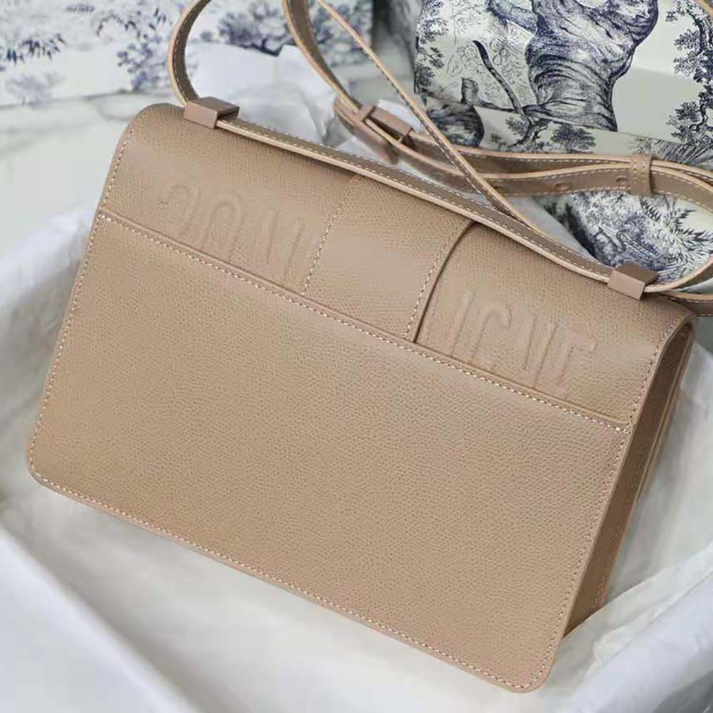 Dior Women 30 Montaigne Bag Ultramatte Grained Calfskin-Pink