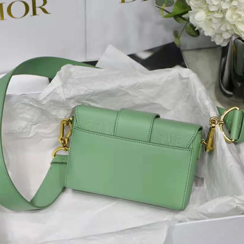 Dior Women 30 Montaigne Box Bag Mint Green Box Calfskin