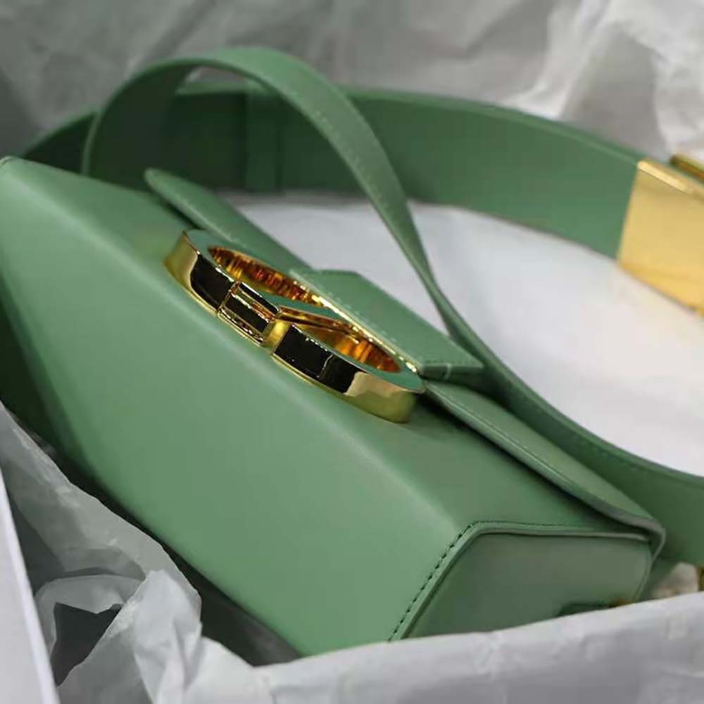 Dior Women 30 Montaigne Box Bag Mint Green Box Calfskin