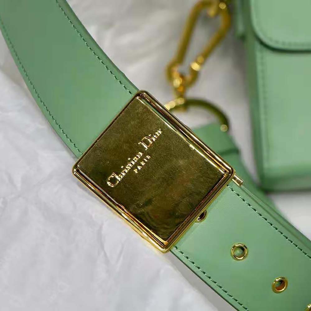 Dior Women 30 Montaigne Box Bag Mint Green Box Calfskin
