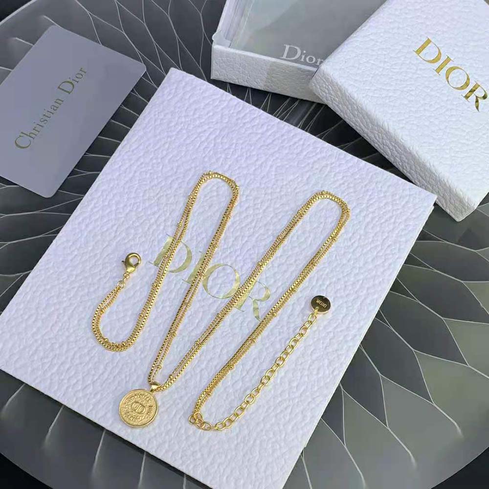 Dior Women 30 Montaigne Necklace Gold-Finish Metal
