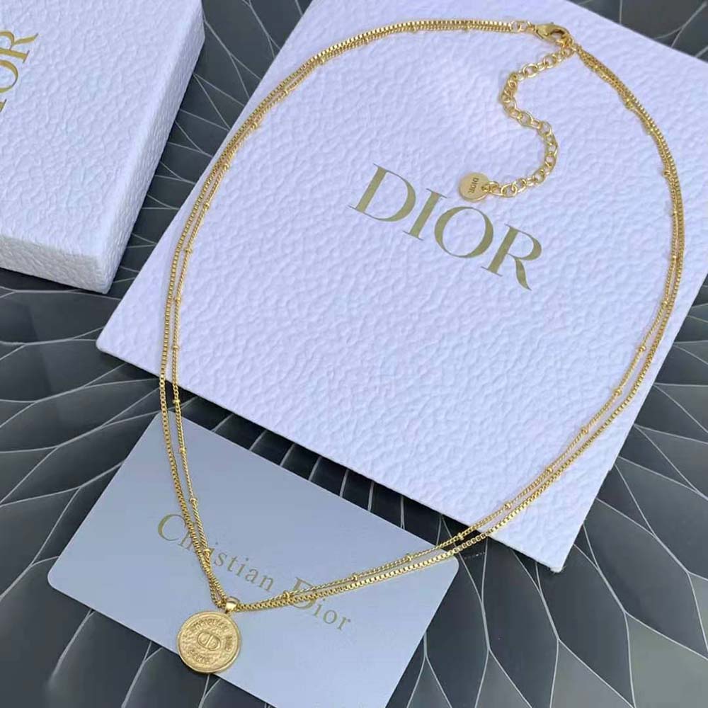Dior Women 30 Montaigne Necklace Gold-Finish Metal