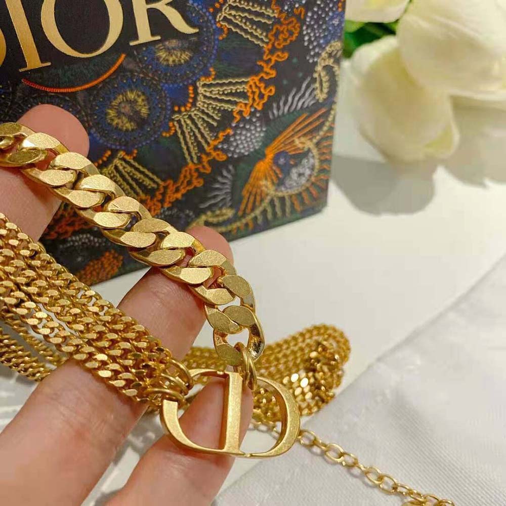 Dior Women 30 Montaigne Necklace Gold-Finish Metal