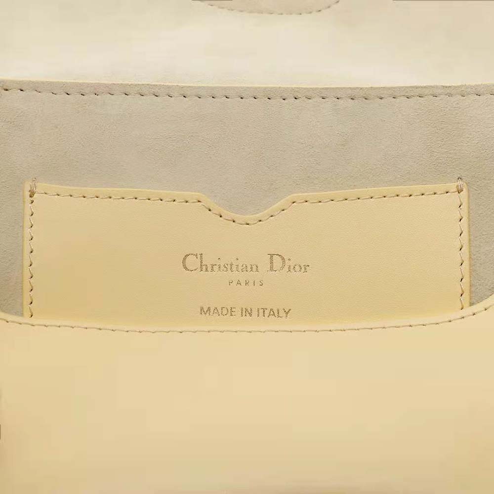 Dior Women Bobby East-West Bag Pale Yellow Box Calfskin