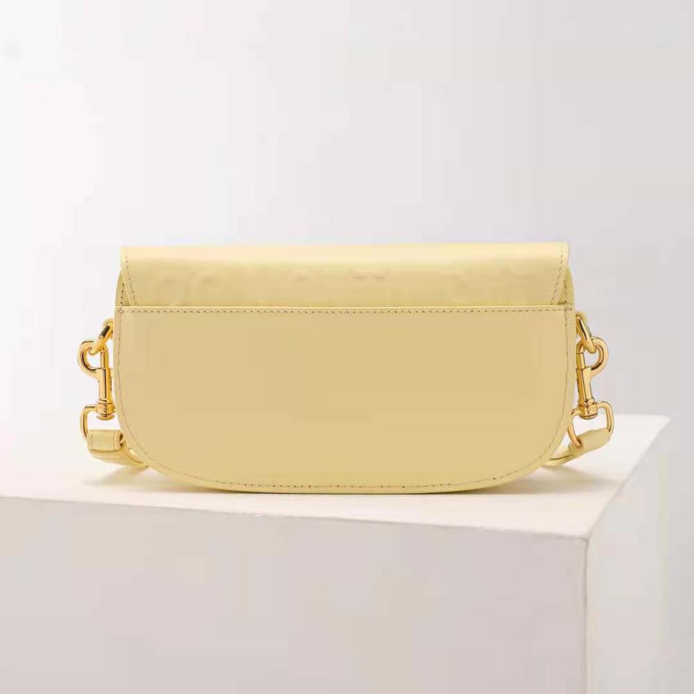 Dior Women Bobby East-West Bag Pale Yellow Box Calfskin