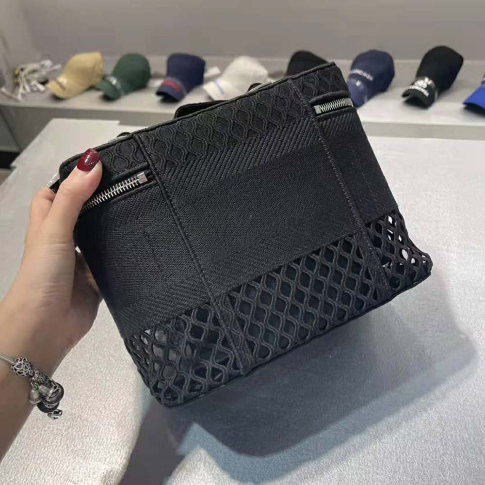 Dior Women Diortravel Vanity Case Mesh Embroidery