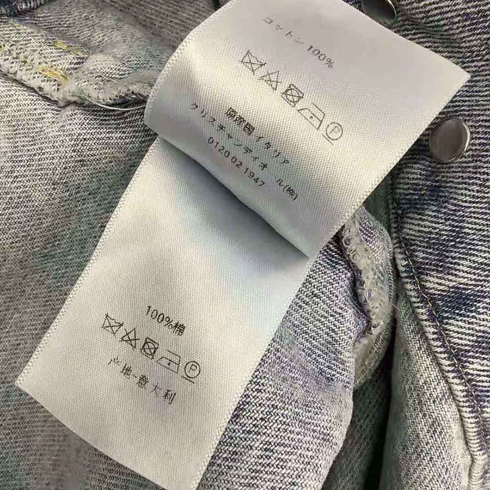 Dior Women Sleeveless Jacket Blue Cotton Denim