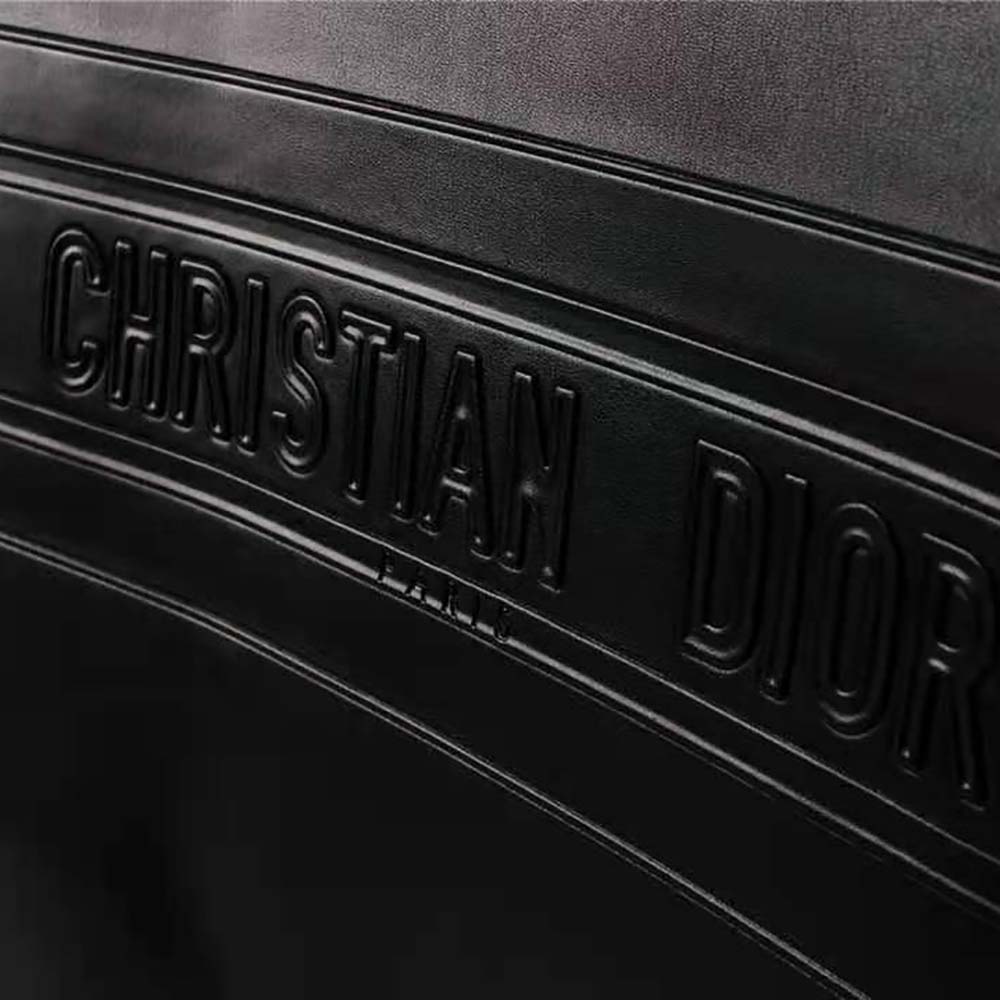 Dior Women Small Dior Book Tote Black Calfskin